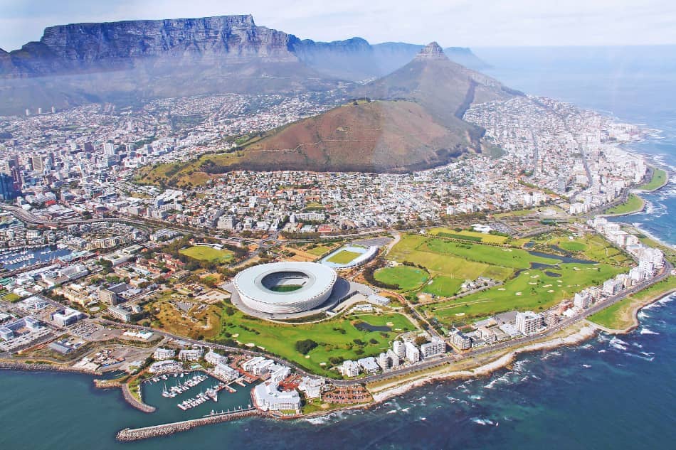 Kapstadt mit Blick auf dem Tafelberg